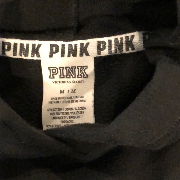 SOLD Black PINK hoodies size medium - Picture 3 of 3